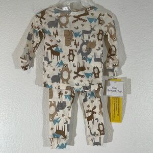 LITTLE BEGINNINGS 2 Piece Pajama Set Top & Pant Size 12 months New
